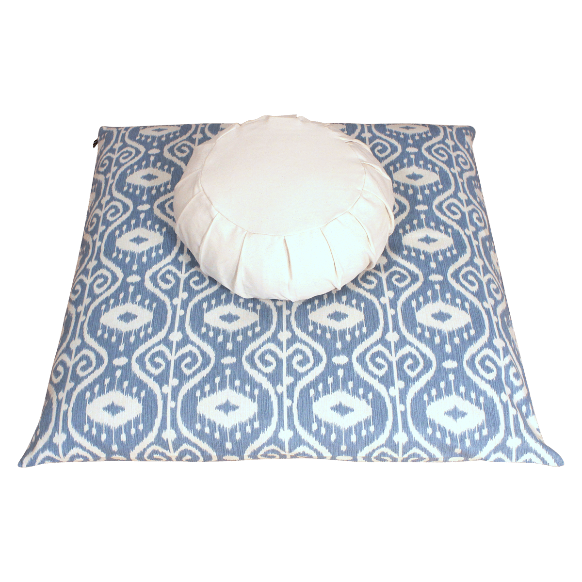 Natural and Bali Blue Meditation Cushion Set - Still Sitting